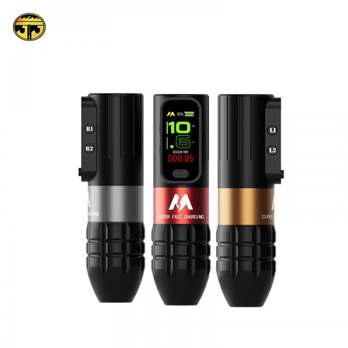 火星彩屏快充电无线马达纹身笔4.0行程